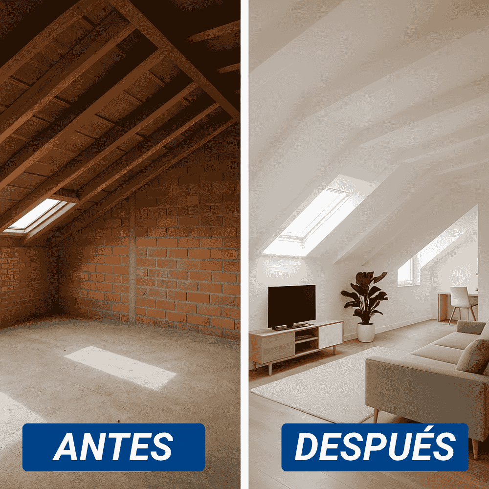 reformas para transformar tu ático en un espacio habitable