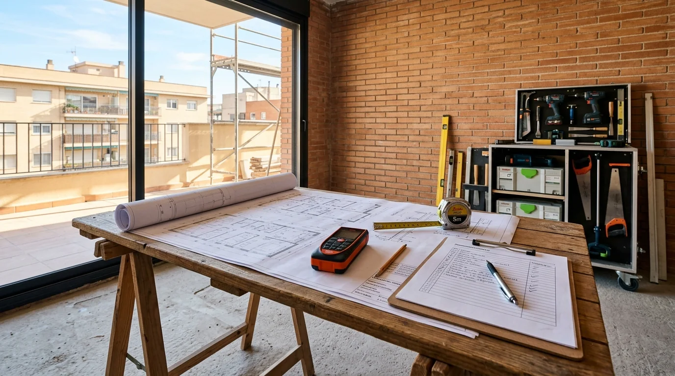 albaniles en Terrassa revision de planos arquitectonicos y presupuesto tecnico en obra